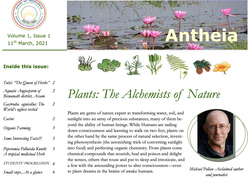 Department of Botany Newsletter